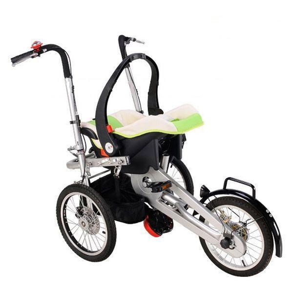 

carbon steel car seat baby folding taga tricycle strollers trolley child taga bike strollers kids bicycle stroller tricycle
