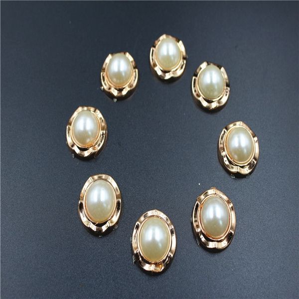 

new 2.2cm flower pearl resin accessory material korean diy accessories style headdress golden diy handmade hair accessories, Silver