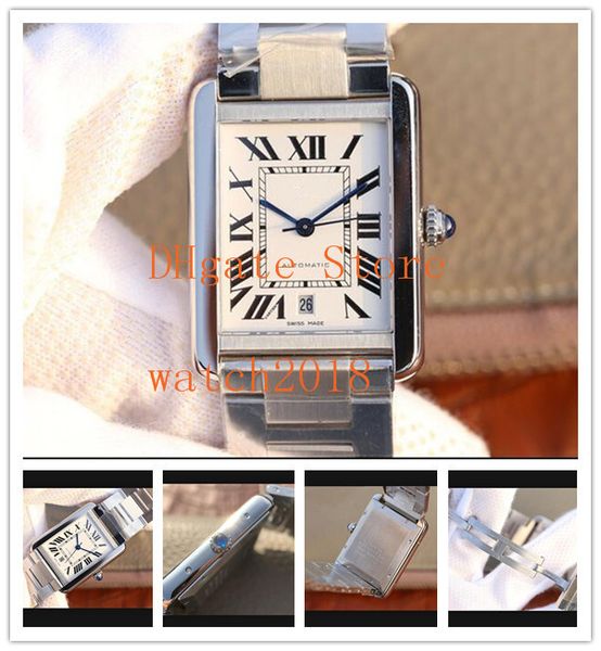 

luxury wristwatches 31x40mm solo w5200028 date white dial automatic silver case stainless steel bracelet fashion men's luxury watches