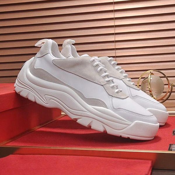 

comfortable gumboy calfskin sneaker men 's shoes lightweight autumn and winter lace -up plus size design mens sports shoe, Black