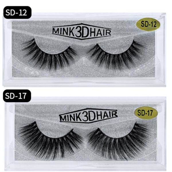 

Soft Natural Beauty Tool 100% Real 3D Mink Lashes Long dramatic 3d mink 25mm eyelashes SD series lashes suitcase False Eyelashes Natural