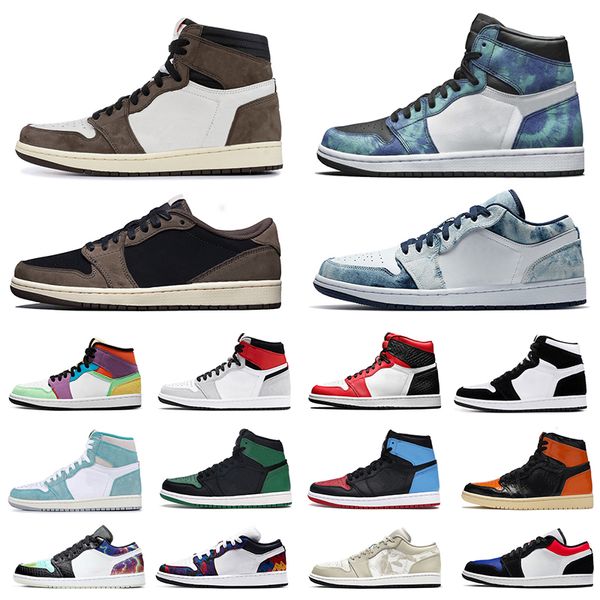 

женщин людей баскетбол обувь 1 high low twist 1s обсидиан unc pine green разрушенные backboard tie dye мужские открытый тренеры спортивные к