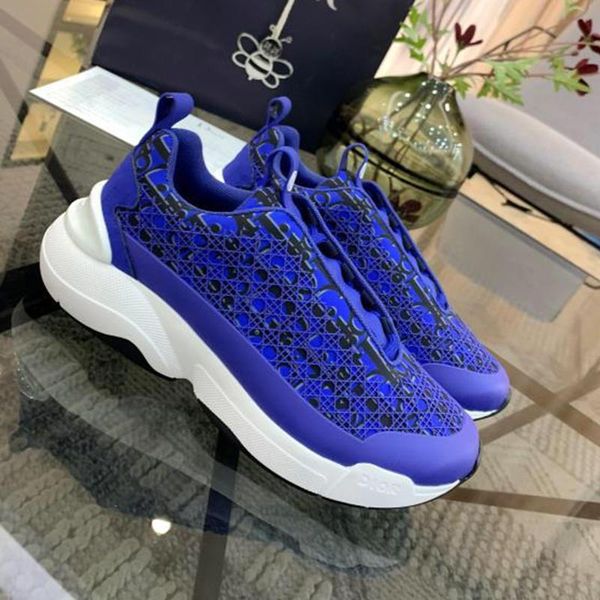 

blue oblique b24 sneaker with cannage motif men 's shoes chaussures pour hommes drop ship outdoor walking sports mens sho