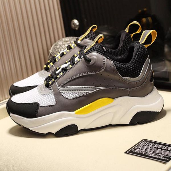 

mens luxury shoes b22 calfskin sneaker new arrival lightweight outdoor walking footwears fashion classic skateboarding casual shoes sale, Black
