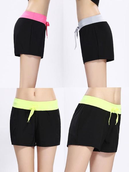 

summer style women's shorts short for girls fitness marathon jogging sportswear workout exercise mini sports trousers, White;black