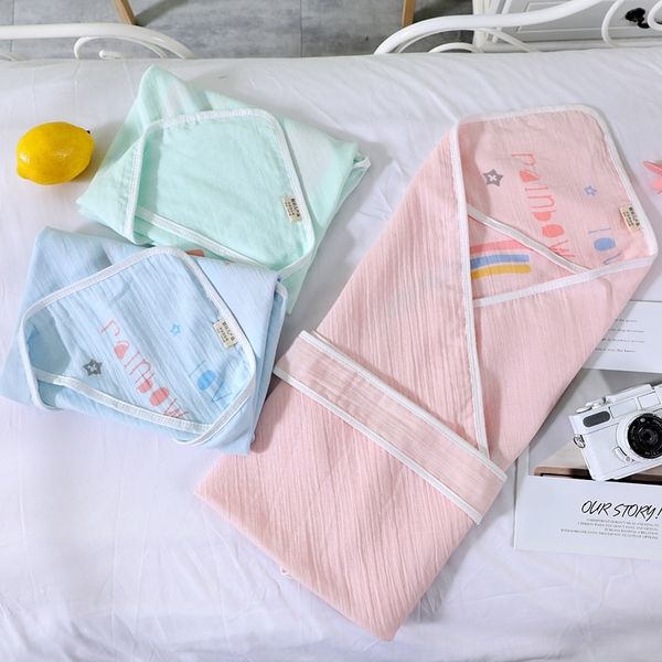 

2020 new baby cotton ultra-soft gauze printed quilt newborn towel summer thin bag towel