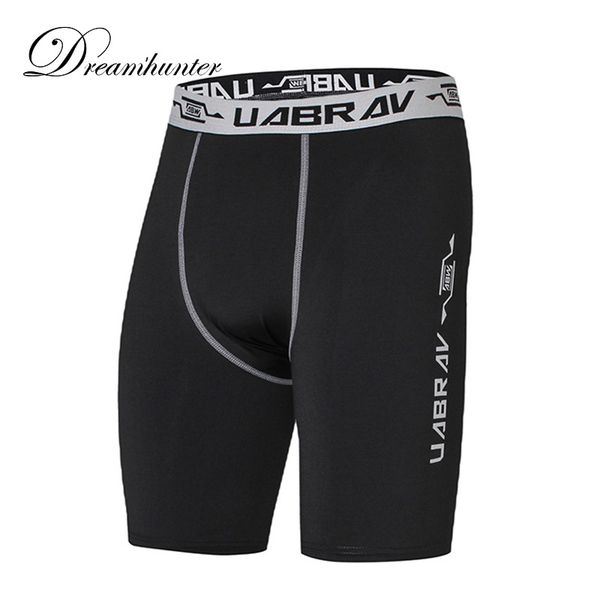 

outdoor training shorts men compression running basketball tights gym fitness short pants base layers sportswear for men, White;black