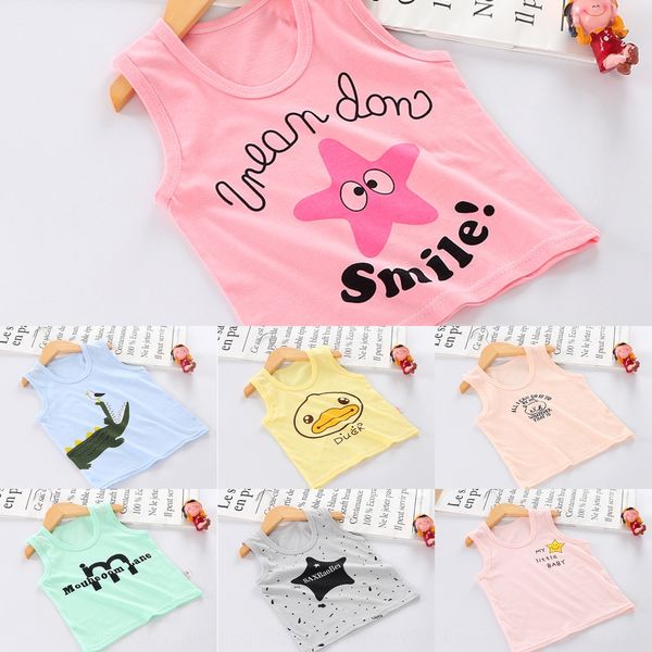 

summer men's treasure women's treasure printed children's casual all-match thin baby strap vest vest, Blue