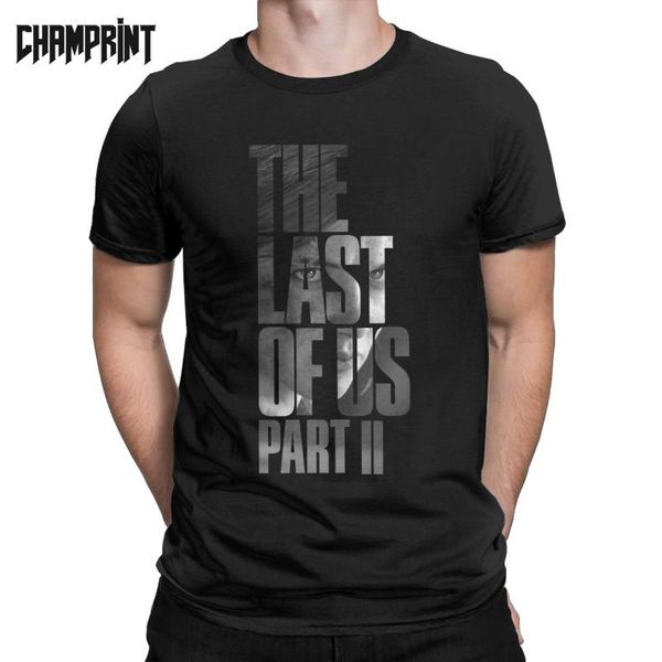 

the last of us vengeful ellie t shirts men pure cotton t-shirt fireflies joel tlou video game tees short sleeve big size, White;black