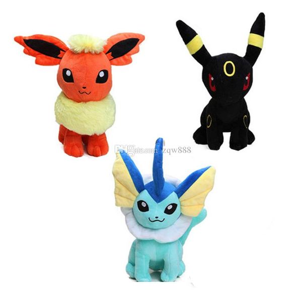 

3pcsc/lot 8inch 20cm flamara umbreon vaporeon eevee plush toy