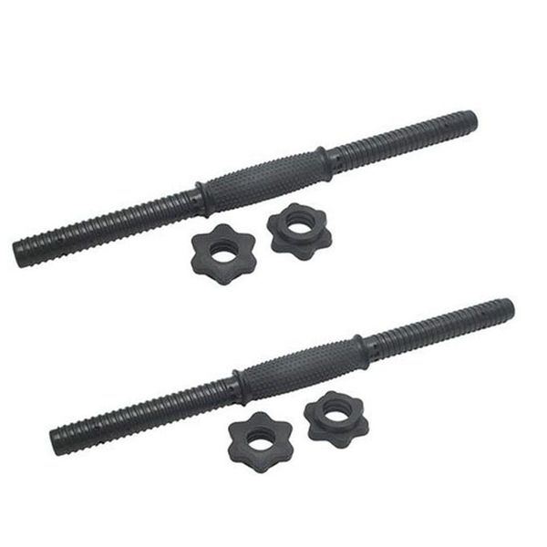 

17.7 inch 1 pair of dumbbell bars threaded dumbbell handle set for home gym fitness exercise adjustable