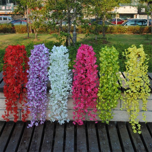 

искусственный шелк цветок лоза поддельного сад висячие цветок завод vine simulation home decor для гобелена отеля