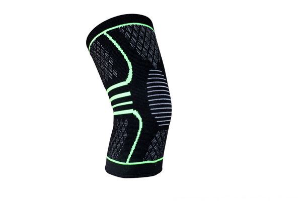 

sports nylon basketball basketball outdoor fitness running non-slip knee pads knitted breathable knee pads, Black;gray