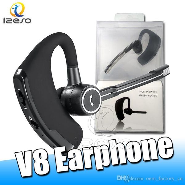 

v8 bluetooth headphones wireless earphones business handslegend stereo wireless car earphone with mic volume control with retail nsghf