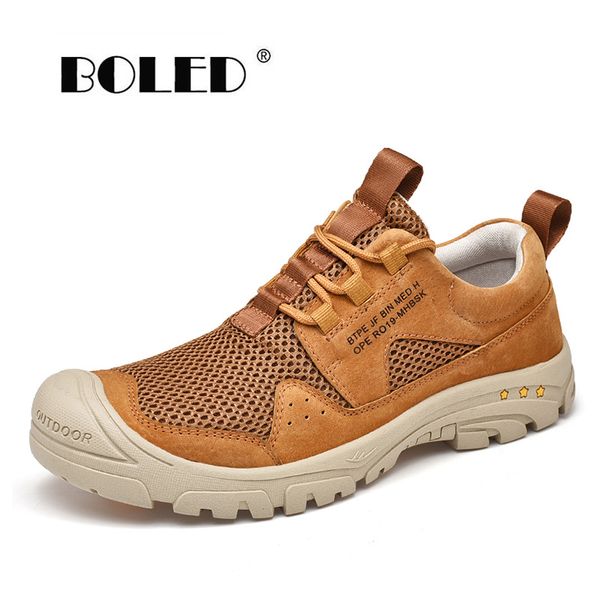 

lightweight comfortable men shoes leather with mesh casual shoes breathable fashion sneakers outdoor walking men, Black