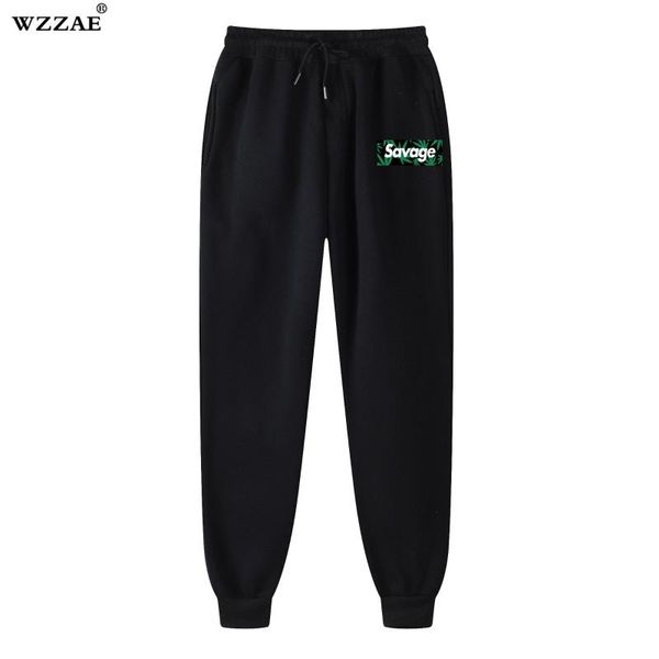 

brand new savage black trousers sweatpants men joggers winter casual pants elastic pants men fashion