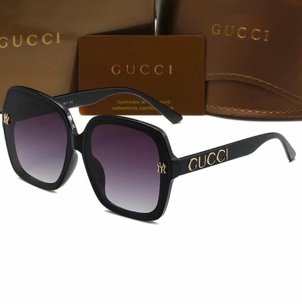 

luxury desinger square sunglasses with stamp uv400 full frame sunglasses for women men fashion accessories d84, Silver