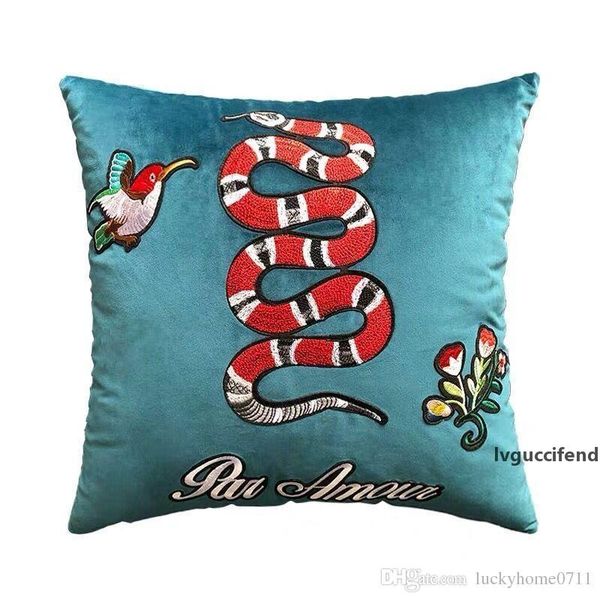 

super luxury designer embroidery signage g pillow cushion 45*45cm and 30*50cm home and car decoration creative christmas gifts new arrive