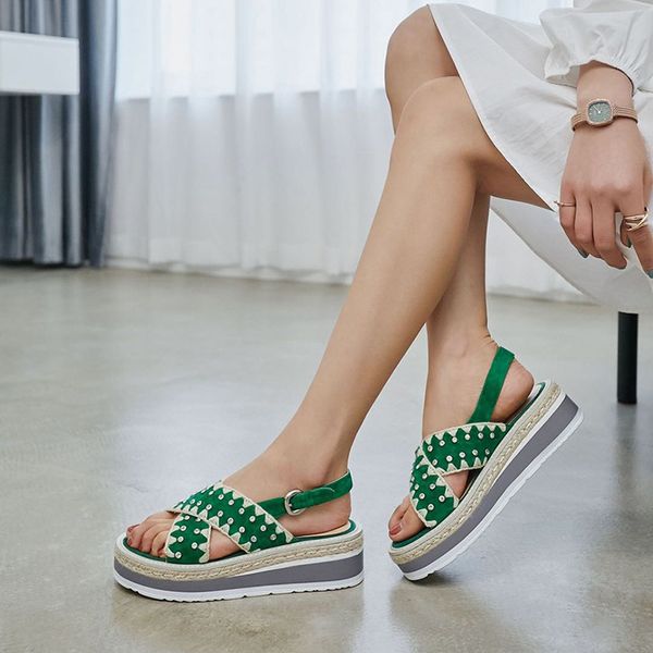 

women sandals plus size wedges shoes for women high heels sandals summer shoes 2020 flip flop chaussures femme platform, Black