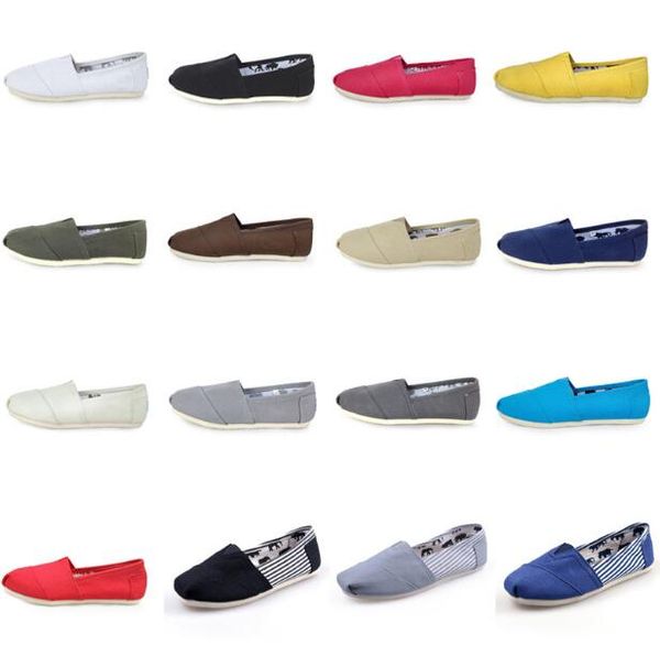 

men's women's casual solid canvas shoes, eva flat pattern stripes lovers tom glitter shoes classic canvas sneakers, Black