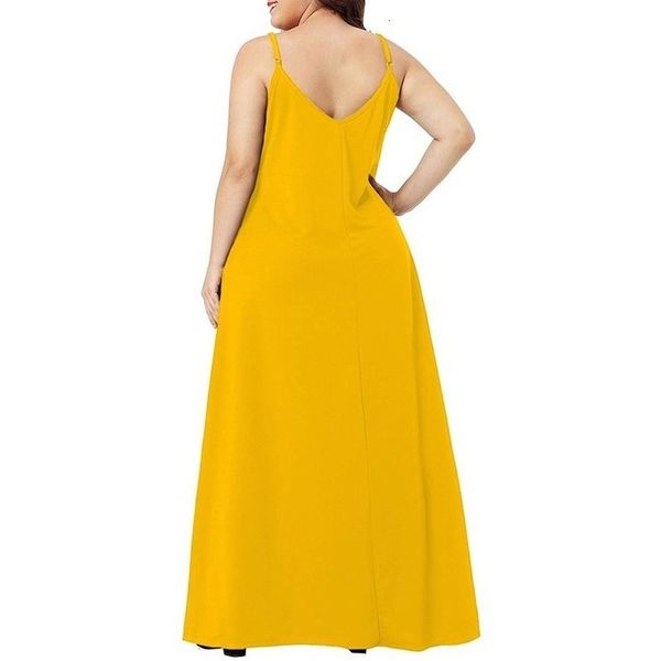 

plus size dress women summer solid maxi dresses spaghetti straps sleeveless loose long dress with pockets casual vestidos, Black;gray