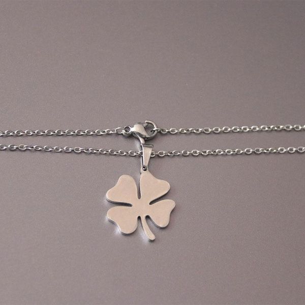 

everfast simple leaf necklace, Silver