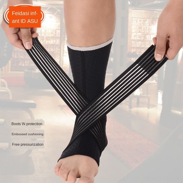 

efbbp lengthened high-leg football compression ankle basketball protection binding bandage adjustable winding sprain breathable basketball a, Blue;black