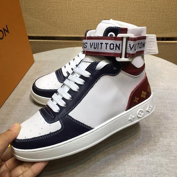 

2020 men sneakers shoes casual leather lace -up mens shoes with original box luxury ankle fashion boots men shoes casual design