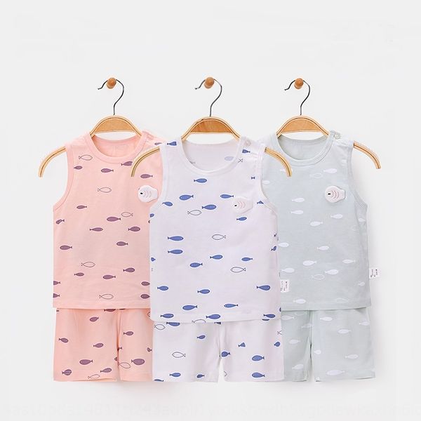 

детские мужские и женские летние тонкие ребенка двухсекционный детский рукавов жилет жилет летом хлопковой тонкий костюм