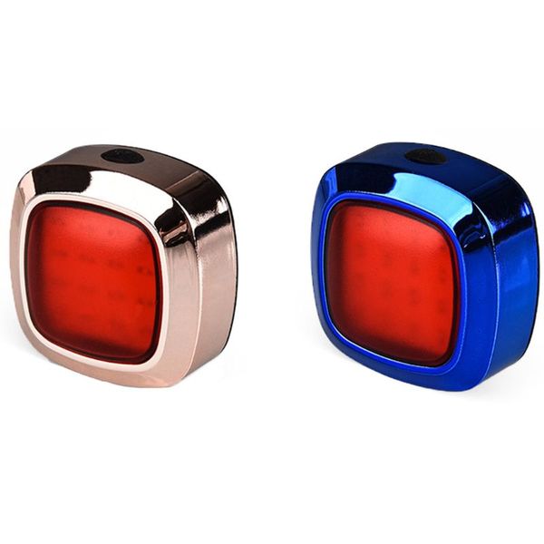 

bicycle tail light brake induction usb rechargeable led safety rear waterproof n0ha