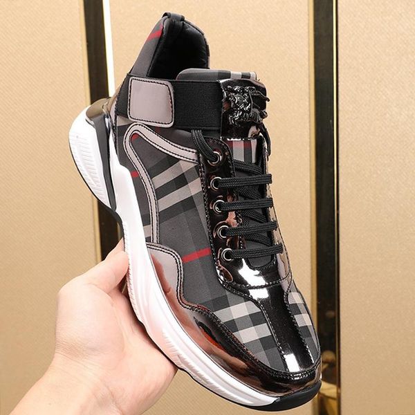 

удобные мужские ботинки осень и зима легкий footwears моды кроссовки плюс размер кружева -до люкс мужская обувь scarpe sportive da uomo, Black