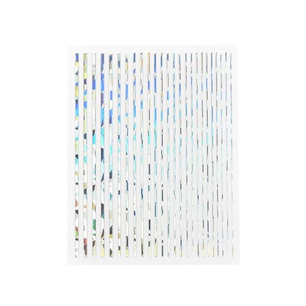 

stickers & decals rose gold silver 3d nail sticker curve stripe lines nails adhesive striping tape art, Black