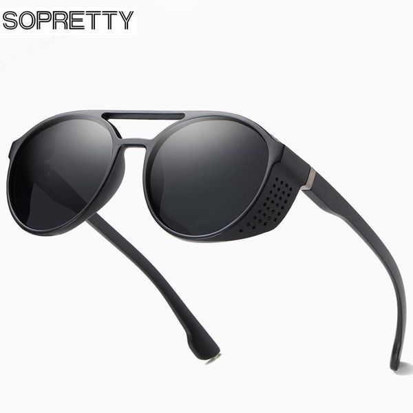 

sunglasses sopretty 2021 brand classic round polarized men/women night vision sun glasses eyewear uv blocking oculos s199, White;black