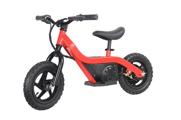 

children's electric bicycle 12 inch children's electric bicycle 24v 200w electric bicycle, Silver;blue