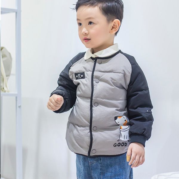 

rpzty 90 white duck children's clothing thin jacketchildren's jacket 2020 korean style western style boy down liner baby down jack, Blue;gray