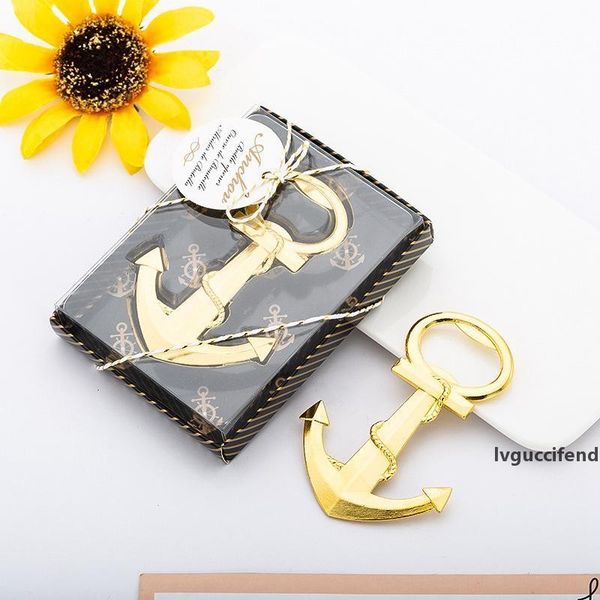 

anchor beer bottle openers in gift boxes travel theme wedding gift party favors