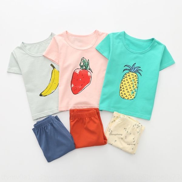 

audel хлопка мультфильм ананас одежда tong т xu детская летняя одежда детские футболки шорты