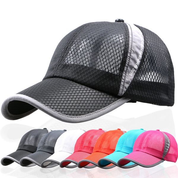 

men's and sunscreen net baseball women's summer baseball outdoor breathable hat sunscreen cap sunshade casual hat net cap, Blue;gray