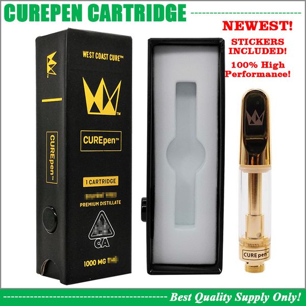 

Западное побережье Curepen Картридж Vape дистиллята 0,8 мл Pyrex Glass Tank Ceramic Coil густое масло 510 Атомайзеры Krt тяжеловесов