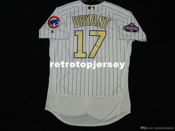 

majestic chicago 17 bryant flex / cool base jersey mens stitched wholesale big and tall size xs-6xl baseball jerseys, Gray