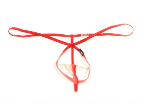 

2020 new men's t-shaped elastic fashion single ding transparent mesh underwear t-shaped underwear t-pants thin, Black;brown