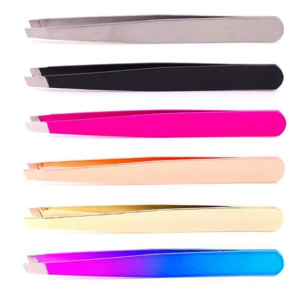 

eyebrow tweezers stainless steel tip face hair removal clip brow trimmer makeup tools for gril women