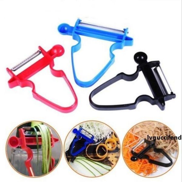 

magic trio peelers slicer shredder peeler julienne cutter 3pcs/set creative peel stainless vegetable fruit zesters kitchen tool cfyz107