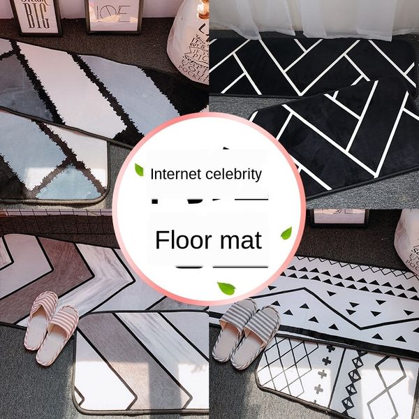 

web celebrity entrance carpet non-slip washable door carpet absorbent bathroom entrance mat bedroom bathroom non-slip mat