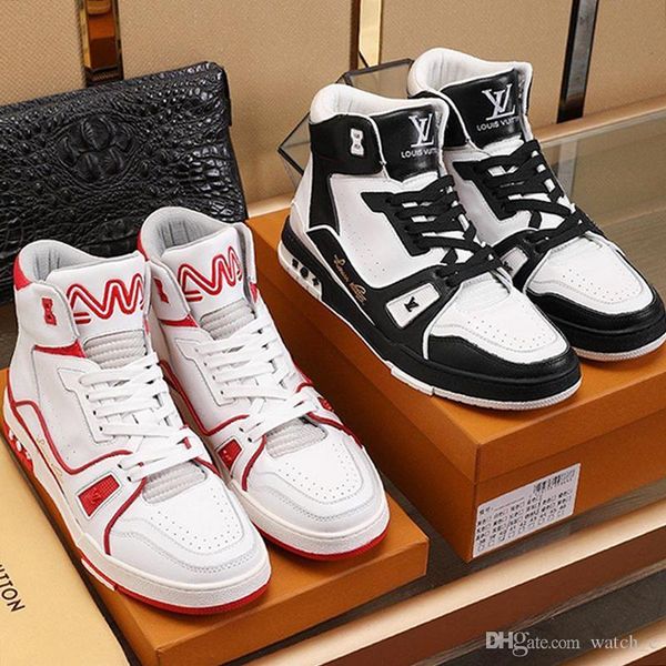 

fashion mens shoes chaussures pour hommes mens shoes flats luxury trainer sneaker mid -zapatos de hombre men shoes casual with box sale