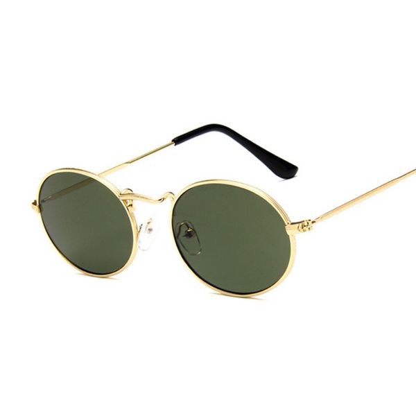 

retro oval sunglasses women 2020 luxury designer vintage small black red yellow shades sun glasses female oculos 2020 new, White;black