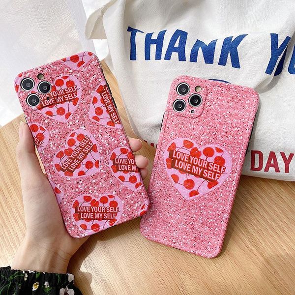 

cute cartoon lovely cherry strawberry phone case for iphone6s 6plus 7 7plus 8 8plus x xsmax xr 10 11 11pro 11promax