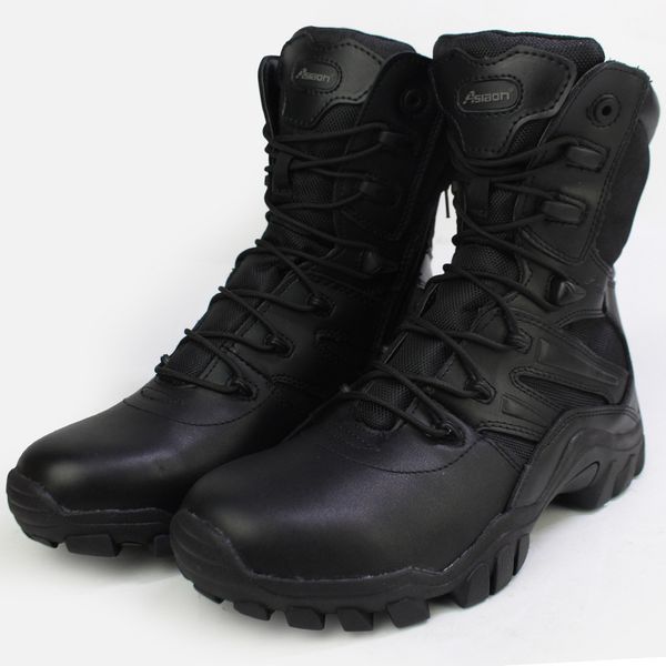 

tactical boots special forces boots men's 07a style training shoes high desert winter, Black
