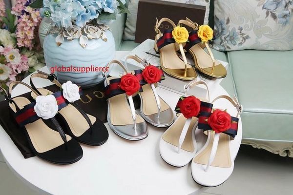 

ribbon flower sandals 9032 women slippers slippers drivers sandals slides sneakers princetown leather slipper real leather shoes, Black;green