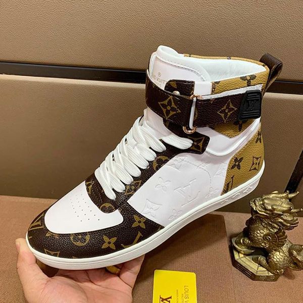 

mens shoes breathable fashion footwears with box scarpe da uomo luxury design mens shoes fashion type boombox sneaker boot luxury ankle, Black